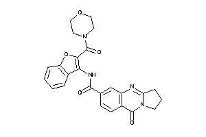 9-keto-N-[2-(morpholine-4-carbonyl)benzofuran-3-yl]-2,3-dihydro-1H-pyrrolo[2,1-b]quinazoline-6-carboxamide