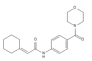 2-cyclohexylidene-N-[4-(morpholine-4-carbonyl)phenyl]acetamide