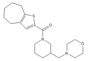 [3-(morpholinomethyl)piperidino]-(5,6,7,8-tetrahydro-4H-cyclohepta[b]thiophen-2-yl)methanone