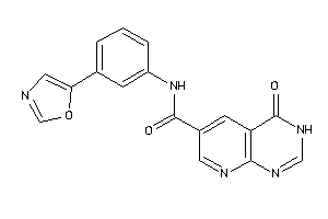 Image of 4-keto-N-(3-oxazol-5-ylphenyl)-3H-pyrido[2,3-d]pyrimidine-6-carboxamide