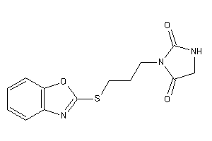 3-[3-(1,3-benzoxazol-2-ylthio)propyl]hydantoin