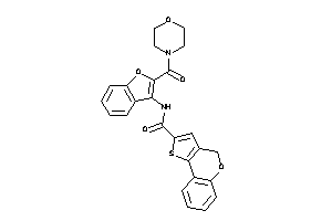 Image of N-[2-(morpholine-4-carbonyl)benzofuran-3-yl]-4H-thieno[3,2-c]chromene-2-carboxamide