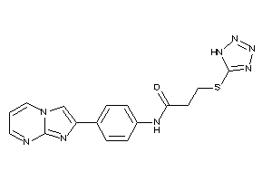 N-(4-imidazo[1,2-a]pyrimidin-2-ylphenyl)-3-(1H-tetrazol-5-ylthio)propionamide