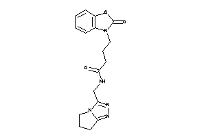 N-(6,7-dihydro-5H-pyrrolo[2,1-c][1,2,4]triazol-3-ylmethyl)-4-(2-keto-1,3-benzoxazol-3-yl)butyramide