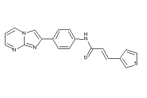 N-(4-imidazo[1,2-a]pyrimidin-2-ylphenyl)-3-(3-thienyl)acrylamide