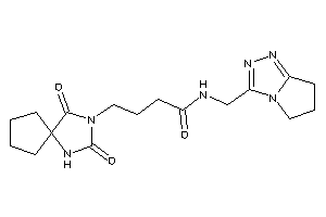 N-(6,7-dihydro-5H-pyrrolo[2,1-c][1,2,4]triazol-3-ylmethyl)-4-(2,4-diketo-1,3-diazaspiro[4.4]nonan-3-yl)butyramide