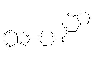 N-(4-imidazo[1,2-a]pyrimidin-2-ylphenyl)-2-(2-ketopyrrolidino)acetamide