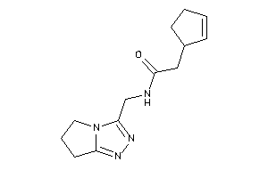 2-cyclopent-2-en-1-yl-N-(6,7-dihydro-5H-pyrrolo[2,1-c][1,2,4]triazol-3-ylmethyl)acetamide