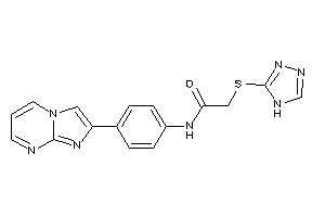 N-(4-imidazo[1,2-a]pyrimidin-2-ylphenyl)-2-(4H-1,2,4-triazol-3-ylthio)acetamide