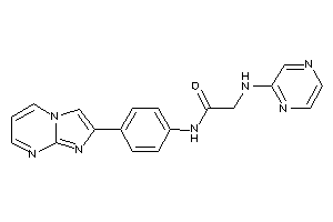 N-(4-imidazo[1,2-a]pyrimidin-2-ylphenyl)-2-(pyrazin-2-ylamino)acetamide