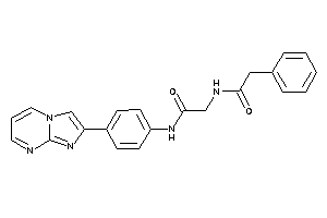 N-(4-imidazo[1,2-a]pyrimidin-2-ylphenyl)-2-[(2-phenylacetyl)amino]acetamide