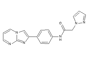 N-(4-imidazo[1,2-a]pyrimidin-2-ylphenyl)-2-pyrazol-1-yl-acetamide