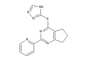 2-(2-pyridyl)-4-(4H-1,2,4-triazol-3-ylthio)-6,7-dihydro-5H-cyclopenta[d]pyrimidine