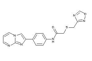 N-(4-imidazo[1,2-a]pyrimidin-2-ylphenyl)-2-(1,2,4-oxadiazol-3-ylmethylthio)acetamide