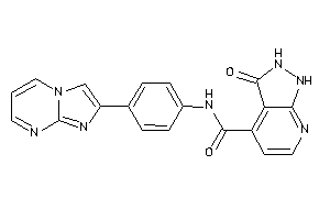 N-(4-imidazo[1,2-a]pyrimidin-2-ylphenyl)-3-keto-1,2-dihydropyrazolo[3,4-b]pyridine-4-carboxamide