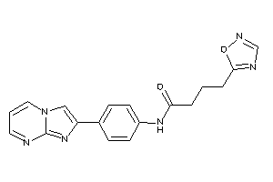 N-(4-imidazo[1,2-a]pyrimidin-2-ylphenyl)-4-(1,2,4-oxadiazol-5-yl)butyramide