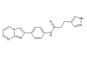 N-(4-imidazo[1,2-a]pyrimidin-2-ylphenyl)-3-(1H-pyrazol-4-yl)propionamide