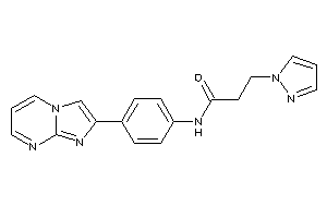 N-(4-imidazo[1,2-a]pyrimidin-2-ylphenyl)-3-pyrazol-1-yl-propionamide