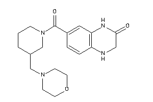 7-[3-(morpholinomethyl)piperidine-1-carbonyl]-3,4-dihydro-1H-quinoxalin-2-one