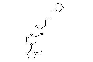 5-(dithiolan-3-yl)-N-[3-(2-ketopyrrolidino)phenyl]valeramide