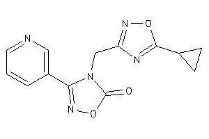 4-[(5-cyclopropyl-1,2,4-oxadiazol-3-yl)methyl]-3-(3-pyridyl)-1,2,4-oxadiazol-5-one