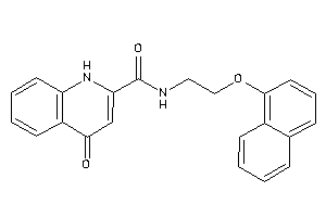 4-keto-N-[2-(1-naphthoxy)ethyl]-1H-quinoline-2-carboxamide