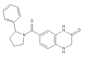 7-(2-phenylpyrrolidine-1-carbonyl)-3,4-dihydro-1H-quinoxalin-2-one