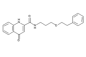 4-keto-N-(3-phenethyloxypropyl)-1H-quinoline-2-carboxamide