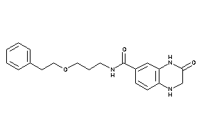 3-keto-N-(3-phenethyloxypropyl)-2,4-dihydro-1H-quinoxaline-6-carboxamide