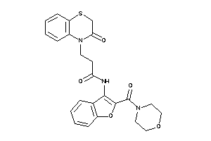 Image of 3-(3-keto-1,4-benzothiazin-4-yl)-N-[2-(morpholine-4-carbonyl)benzofuran-3-yl]propionamide