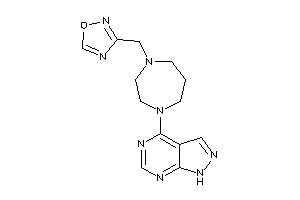 3-[[4-(1H-pyrazolo[3,4-d]pyrimidin-4-yl)-1,4-diazepan-1-yl]methyl]-1,2,4-oxadiazole