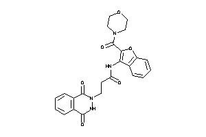 3-(1,4-diketo-3H-phthalazin-2-yl)-N-[2-(morpholine-4-carbonyl)benzofuran-3-yl]propionamide