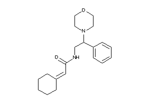 2-cyclohexylidene-N-(2-morpholino-2-phenyl-ethyl)acetamide