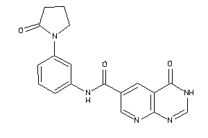 4-keto-N-[3-(2-ketopyrrolidino)phenyl]-3H-pyrido[2,3-d]pyrimidine-6-carboxamide