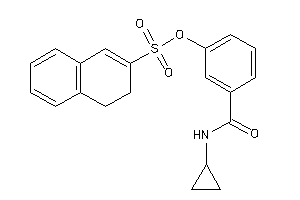 3,4-dihydronaphthalene-2-sulfonic Acid [3-(cyclopropylcarbamoyl)phenyl] Ester