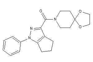 1,4-dioxa-8-azaspiro[4.5]decan-8-yl-(1-phenyl-5,6-dihydro-4H-cyclopenta[c]pyrazol-3-yl)methanone