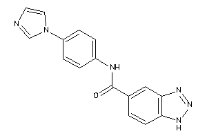 N-(4-imidazol-1-ylphenyl)-1H-benzotriazole-5-carboxamide