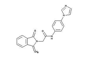 N-(4-imidazol-1-ylphenyl)-2-(1-keto-3-methylene-isoindolin-2-yl)acetamide