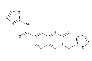 3-(2-furfuryl)-N-(1,3,4-thiadiazol-2-yl)-2-thioxo-quinazoline-7-carboxamide