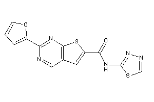 2-(2-furyl)-N-(1,3,4-thiadiazol-2-yl)thieno[2,3-d]pyrimidine-6-carboxamide