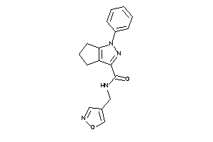 Image of N-(isoxazol-4-ylmethyl)-1-phenyl-5,6-dihydro-4H-cyclopenta[c]pyrazole-3-carboxamide