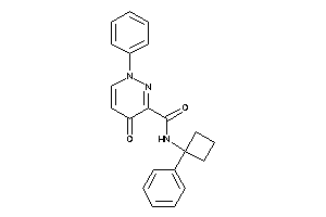 4-keto-1-phenyl-N-(1-phenylcyclobutyl)pyridazine-3-carboxamide