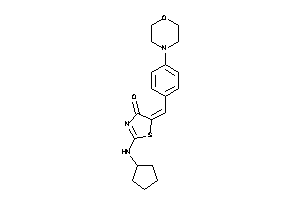 2-(cyclopentylamino)-5-(4-morpholinobenzylidene)-2-thiazolin-4-one