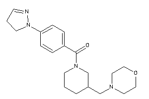 [3-(morpholinomethyl)piperidino]-[4-(2-pyrazolin-1-yl)phenyl]methanone