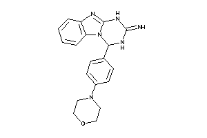 [4-(4-morpholinophenyl)-3,4-dihydro-1H-[1,3,5]triazino[1,2-a]benzimidazol-2-ylidene]amine