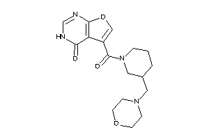 5-[3-(morpholinomethyl)piperidine-1-carbonyl]-3H-furo[2,3-d]pyrimidin-4-one