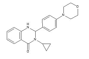 3-cyclopropyl-2-(4-morpholinophenyl)-1,2-dihydroquinazolin-4-one