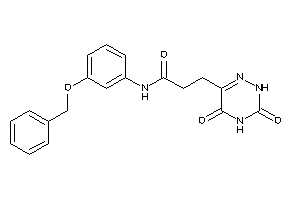 N-(3-benzoxyphenyl)-3-(3,5-diketo-2H-1,2,4-triazin-6-yl)propionamide