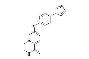 2-(2,3-diketopiperazino)-N-(4-imidazol-1-ylphenyl)acetamide