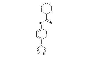 N-(4-imidazol-1-ylphenyl)-1,4-dioxane-2-carboxamide